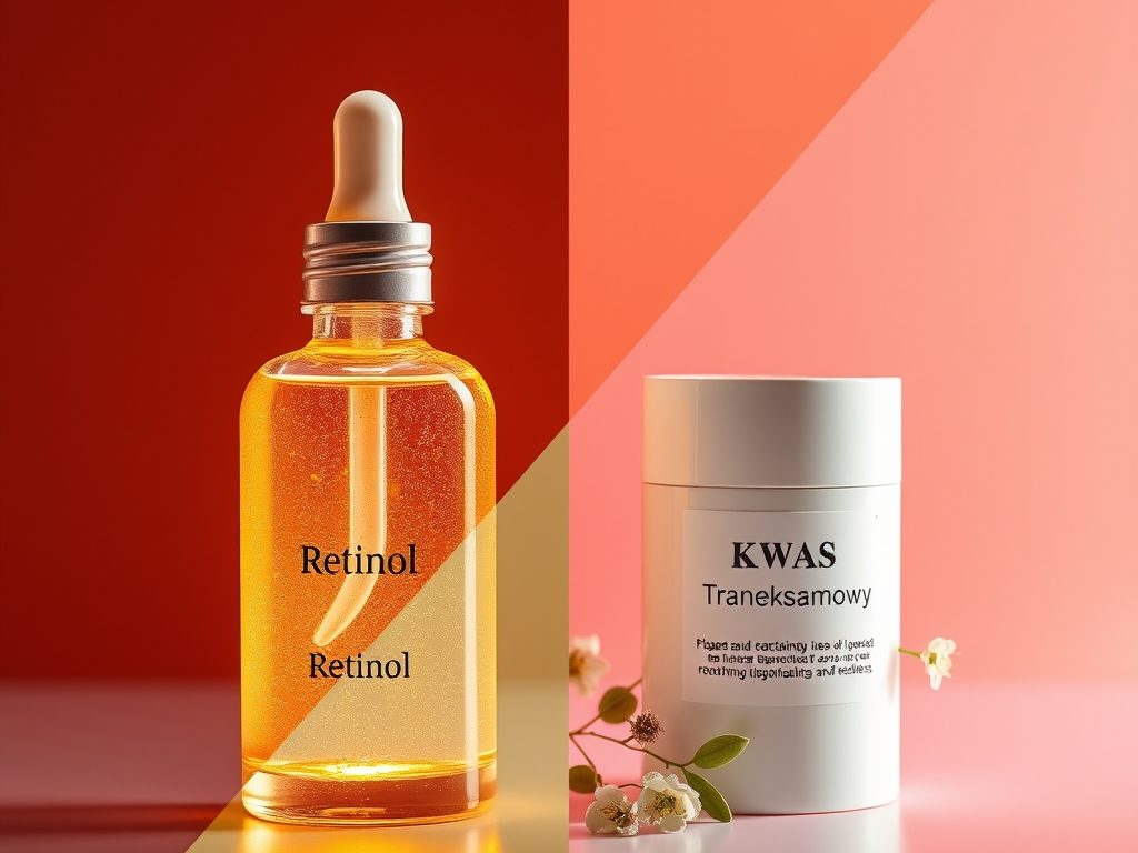 Retinol a kwas traneksamowy w pielęgnacji: kiedy łączyć, a kiedy wybrać osobno dla skóry z przebarwieniami i rumieniem