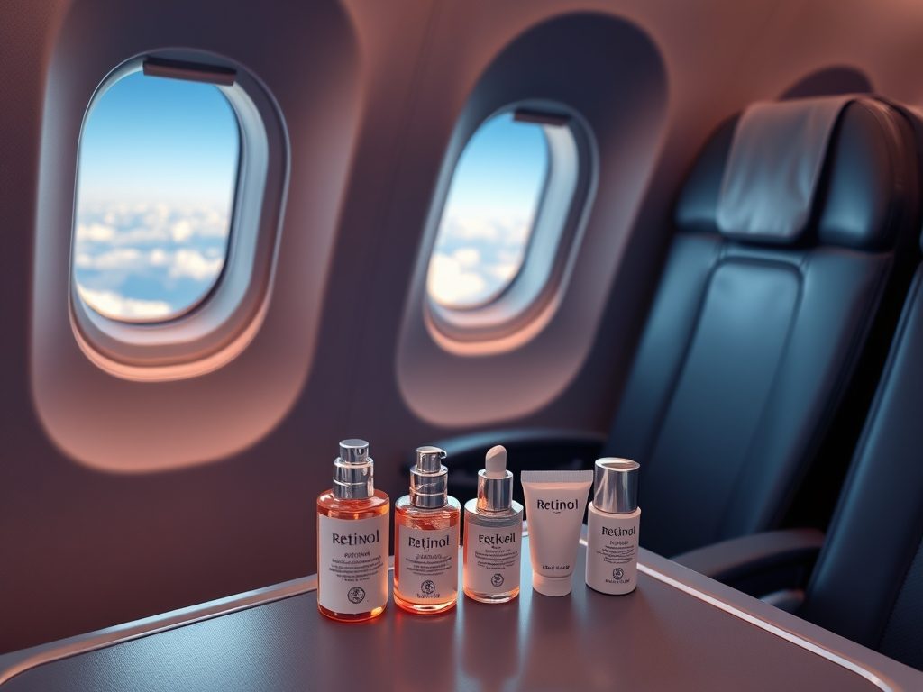 Retinol w podróży samolotem: jak chronić skórę przed suchością i nadwrażliwością podczas lotu